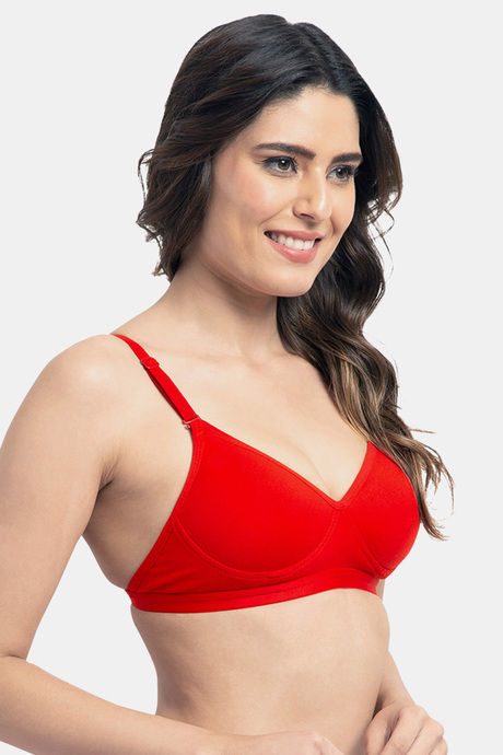 Tweens Padded Wirefree Full Coverage T-Shirt Bra - Red — image 2