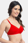 Tweens Padded Wirefree Full Coverage T-Shirt Bra - Red — thumbnail 2