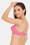 Tweens Double Layered Wirefree Full Coverage T-Shirt Bra - Baby Pink — thumbnail 2