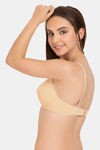 Tweens Double Layered Wirefree Full Coverage T-Shirt Bra - Beige — thumbnail 3