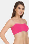 Tweens Double Layered Wirefree Tube Bra With Removable Cookie - Dark Pink — thumbnail 2