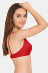 Tweens Double Layered Wirefree Full Coverage T-Shirt Bra - Red — thumbnail 2