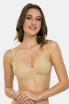Tweens Padded Non-Wired Full Coverage T-Shirt Bra - Beige — thumbnail 4