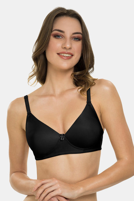 Tweens Padded Non-Wired Full Coverage T-Shirt Bra - Black — image 4