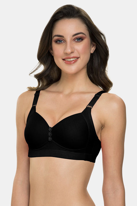 Tweens Padded Non-Wired Full Coverage Minimiser Bra - Black — image 3