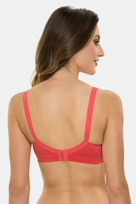 Tweens Padded Non-Wired Full Coverage Minimiser Bra - Coral — image 2