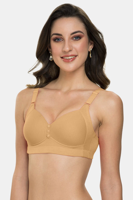 Tweens Padded Non-Wired Full Coverage Minimiser Bra - Fawn — image 3