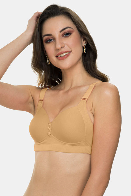 Tweens Padded Non-Wired Full Coverage Minimiser Bra - Fawn — image 4