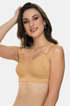 Tweens Padded Non-Wired Full Coverage Minimiser Bra - Beige — thumbnail 4