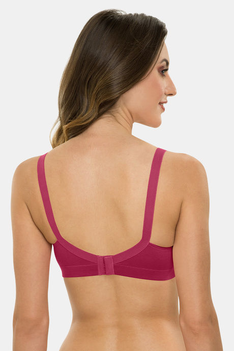 Tweens Padded Non-Wired Full Coverage Minimiser Bra - Wine — image 2