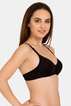 Tweens Padded Non-Wired Full Coverage T-Shirt Bra - Black — thumbnail 3