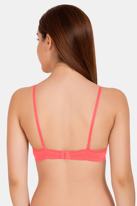 Tweens Padded Non-Wired Full Coverage T-Shirt Bra - Coral — image 2