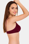 Tweens Padded Non-Wired Full Coverage T-Shirt Bra - Magenta — thumbnail 3