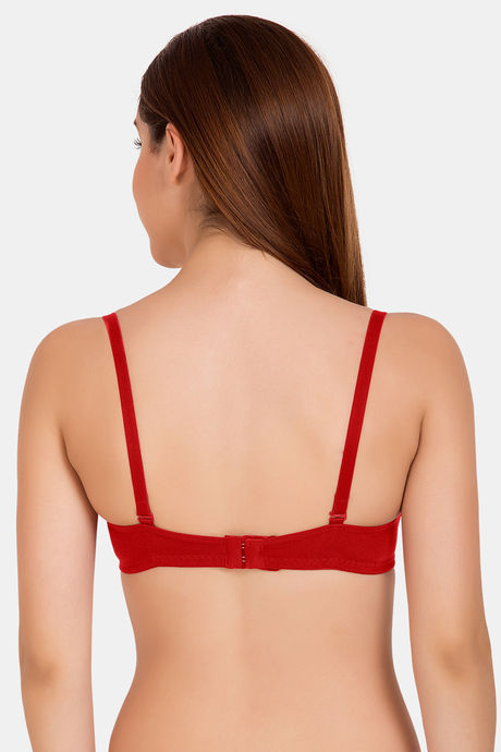Tweens Padded Non-Wired Full Coverage T-Shirt Bra - Red — image 2
