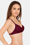 Tweens Padded Non-Wired Full Coverage T-Shirt Bra - Magenta — thumbnail 3