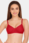 Tweens Padded Non-Wired Full Coverage T-Shirt Bra - Red — thumbnail 1