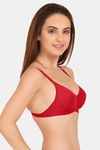 Tweens Padded Non-Wired Full Coverage T-Shirt Bra - Red — thumbnail 3