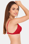 Tweens Padded Non-Wired Full Coverage T-Shirt Bra - Red — thumbnail 4