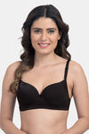 Tweens Padded Non-Wired Full Coverage T-Shirt Bra - Black — thumbnail 1