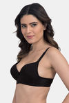 Tweens Padded Non-Wired Full Coverage T-Shirt Bra - Black — thumbnail 3