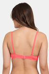 Tweens Padded Non-Wired Full Coverage T-Shirt Bra - Coral — thumbnail 2