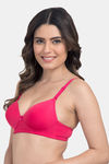 Tweens Padded Non-Wired Full Coverage T-Shirt Bra - Dark Pink — thumbnail 3