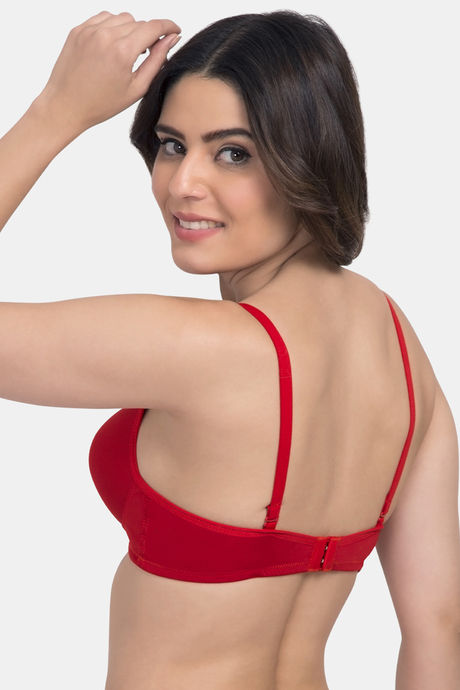 Tweens Padded Non-Wired Full Coverage T-Shirt Bra - Red — image 4