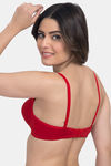 Tweens Padded Non-Wired Full Coverage T-Shirt Bra - Red — thumbnail 4