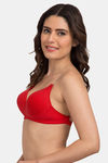 Tweens Padded Non-Wired Full Coverage T-Shirt Bra - Red — thumbnail 3