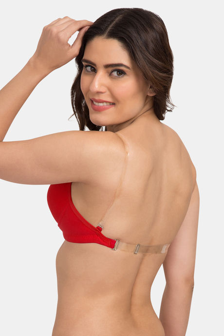 Tweens Padded Non-Wired Full Coverage T-Shirt Bra - Red — image 4