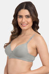 Tweens Padded Non-Wired Full Coverage T-Shirt Bra - Grey — thumbnail 3