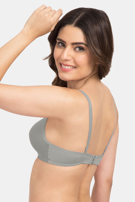 Tweens Padded Non-Wired Full Coverage T-Shirt Bra - Grey — image 4