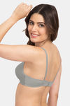 Tweens Padded Non-Wired Full Coverage T-Shirt Bra - Grey — thumbnail 4