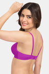 Tweens Padded Non-Wired Full Coverage T-Shirt Bra - Purple — thumbnail 4