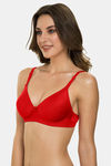 Tweens Padded Non-Wired Full Coverage T-Shirt Bra - Red — thumbnail 3
