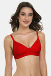 Tweens Padded Non-Wired Full Coverage T-Shirt Bra - Red — thumbnail 4