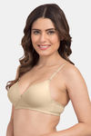 Tweens Padded Non-Wired Full Coverage T-Shirt Bra - Skin — thumbnail 3