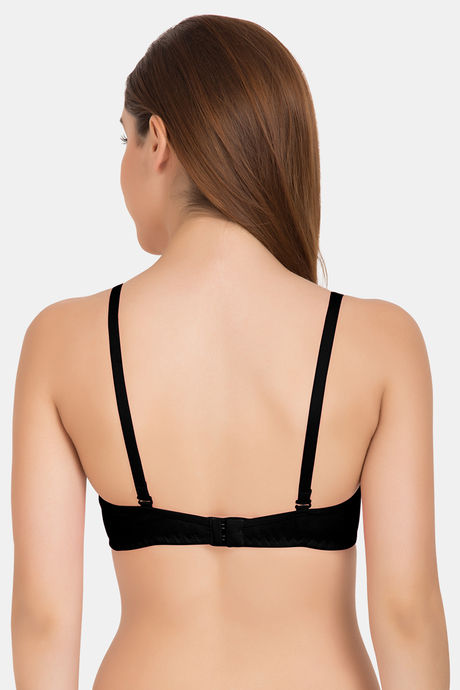 Tweens Double Layered Non-Wired Full Coverage T-Shirt Bra - Black — image 2