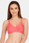 Tweens Double Layered Non-Wired Full Coverage T-Shirt Bra - Coral — thumbnail 1