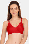 Tweens Double Layered Non-Wired Full Coverage T-Shirt Bra - Red — thumbnail 1