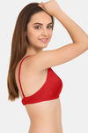 Tweens Double Layered Non-Wired Full Coverage T-Shirt Bra - Red — thumbnail 3