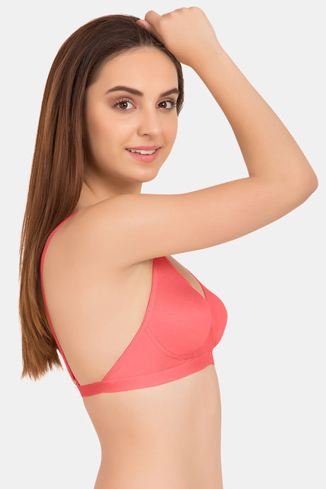 Tweens Double Layered Non-Wired Full Coverage T-Shirt Bra - Coral — image 3