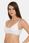 Tweens Double Layered Non-Wired Full Coverage T-Shirt Bra - White — thumbnail 3
