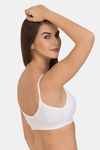 Tweens Double Layered Non-Wired Full Coverage T-Shirt Bra - White — thumbnail 4