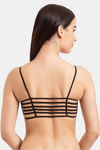 Tweens Padded Non-Wired Full Coverage Cage Bra - Black — thumbnail 2