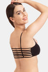 Tweens Padded Non-Wired Full Coverage Cage Bra - Black — thumbnail 3