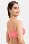 Tweens Padded Non-Wired Full Coverage Cage Bra - Coral — thumbnail 4