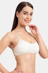 Tweens Padded Non-Wired Full Coverage Cage Bra - White — thumbnail 3
