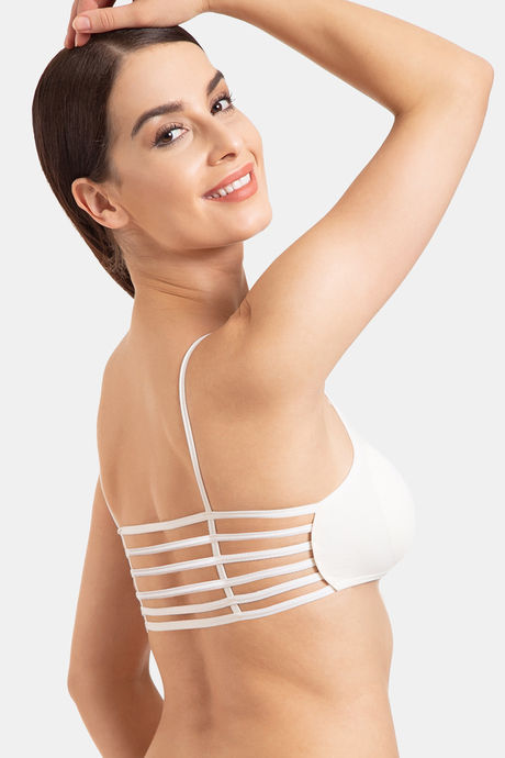 Tweens Padded Non-Wired Full Coverage Cage Bra - White — image 4