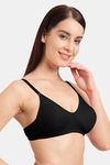 Tweens Double Layered Non-Wired Full Coverage T-Shirt Bra - Black — thumbnail 3